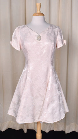 1990s Pale Pink Pearl Dress Cats Like Us