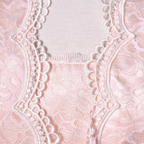 1990s Pink Lace Skirt Suit Set Cats Like Us