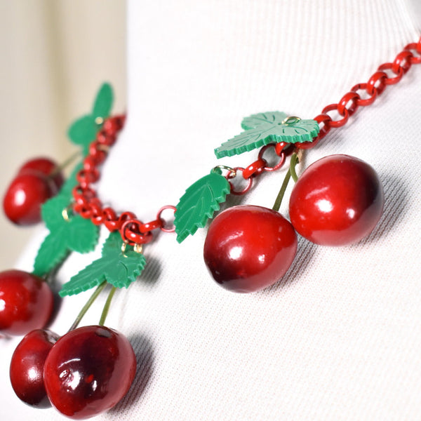 40s Style Cherry Necklace Cats Like Us