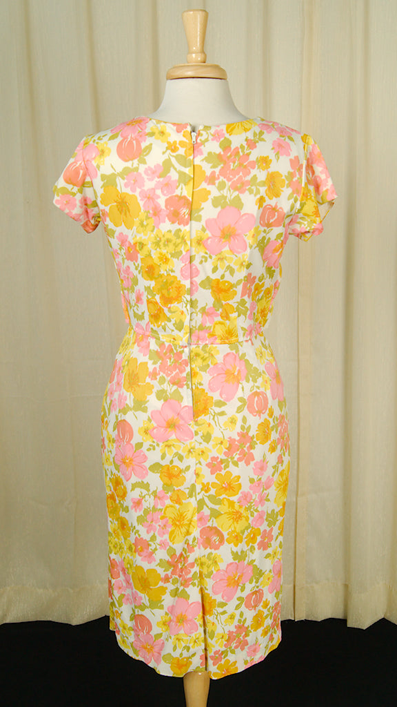 60s Orange & Pink Wiggle Dress – Cats Like Us