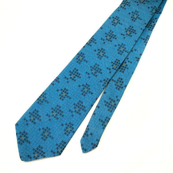 70s does 1940s Blue Grid Tie Cats Like Us