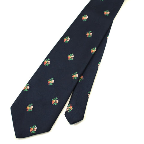 70s does 1940s Navy Bouquet Tie Cats Like Us