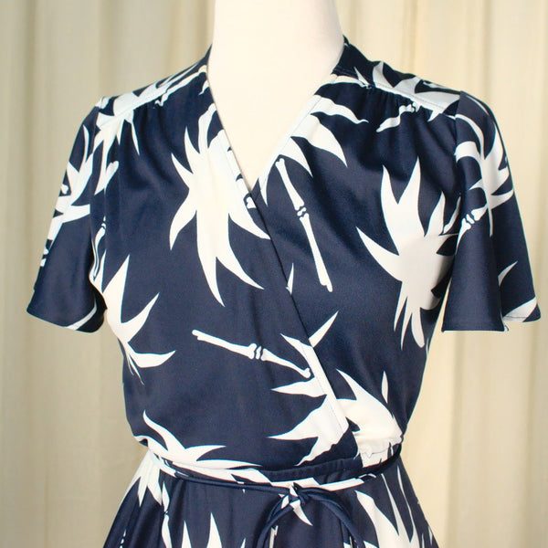 70s does 1940s Palm Tree Dress Cats Like Us