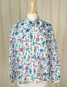 80s does 1940s Flora Bow Blouse Cats Like Us
