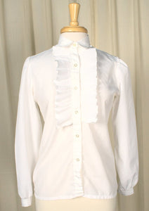 80s does 1940s Pleated Blouse Cats Like Us