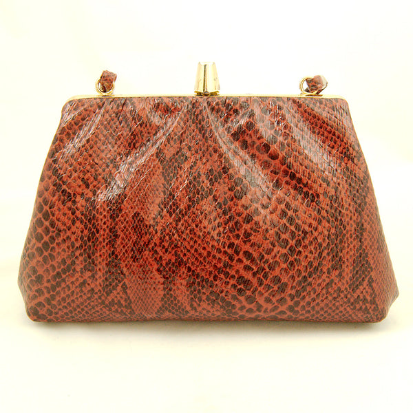 80s does 1940s Snakeskin Purse Cats Like Us