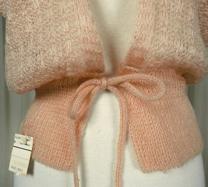 80s does 1940s Tan Open Cardi Cats Like Us