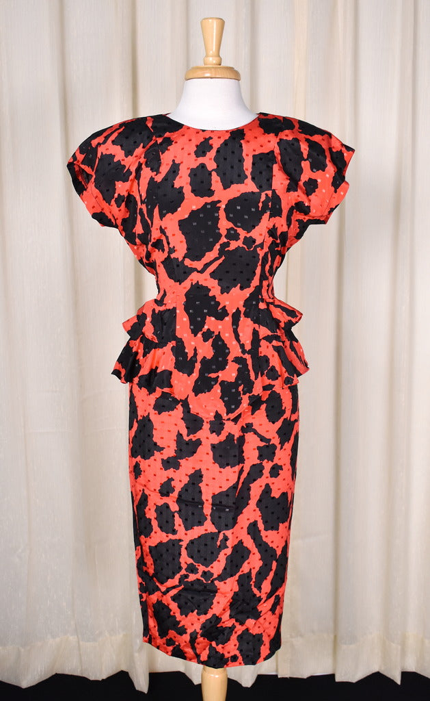 80s does 1940s Vintage Red & Blk Set Cats Like Us
