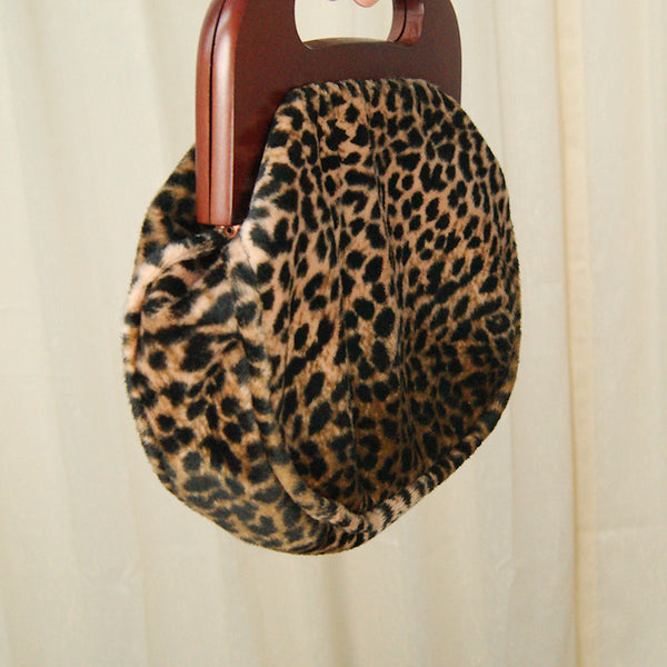 80s does 1950s Leopard Clutch Cats Like Us