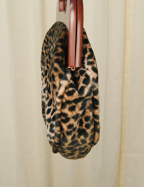 80s does 1950s Leopard Clutch Cats Like Us
