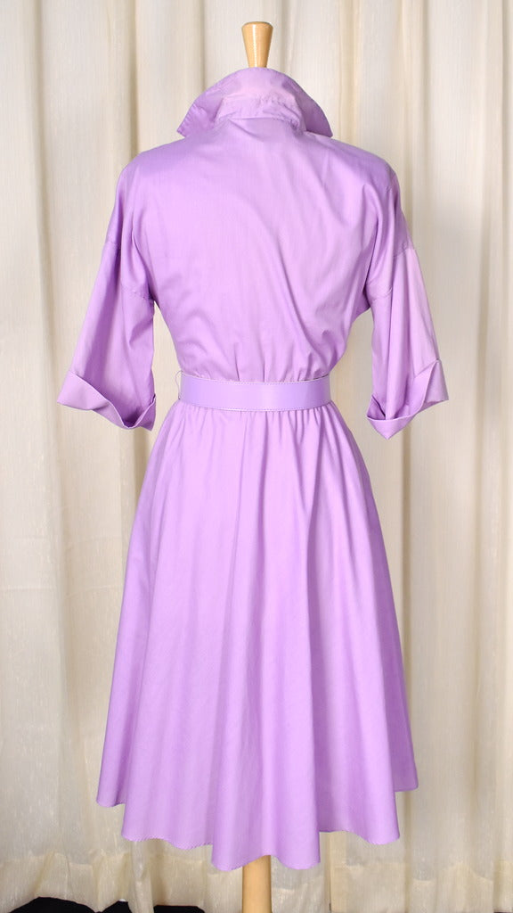 80s does 1950s Vintage Lavender Shirt Dress by The American Shirt Dress – Cats Like Us 80s does 1950s Vintage Lavender Shirt Dress by The American Shirt Dress – Cats Like Us