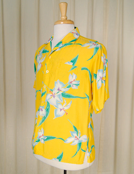 80s does 1960s Tropical Shirt Cats Like Us
