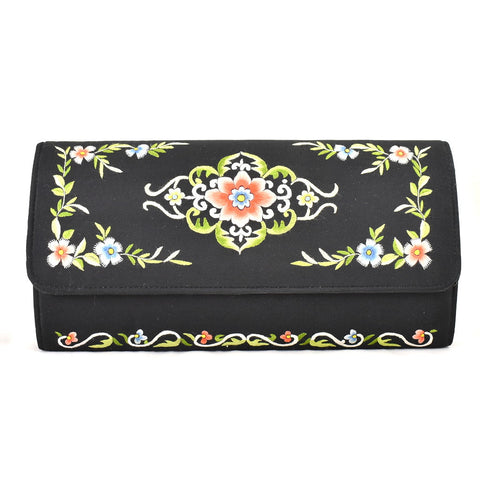 90s does 1950s Emb Black Vintage Clutch Cats Like Us