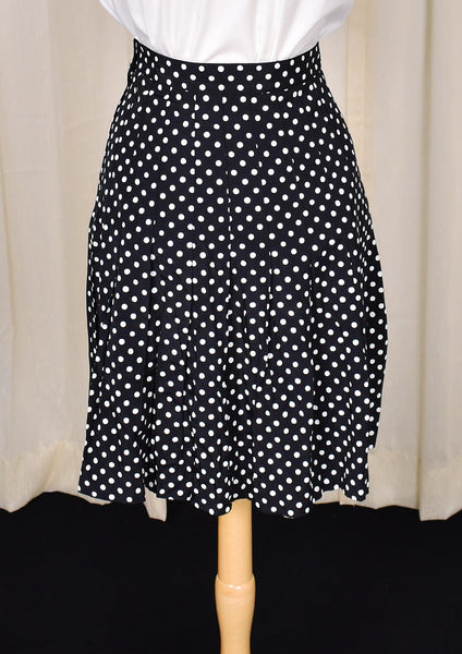 90s does 1950s Vintage Polka Dot Skirt Cats Like Us