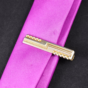 Abstract Vintage Gold Ball Tie Bar Cats Like Us