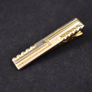 Abstract Vintage Gold Ball Tie Bar Cats Like Us