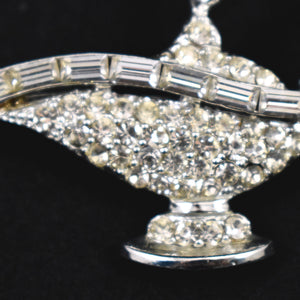 Aladdins Lamp Rhinestone Brooch Cats Like Us