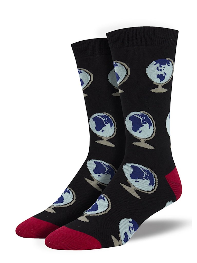 Around the World Globe Socks Cats Like Us