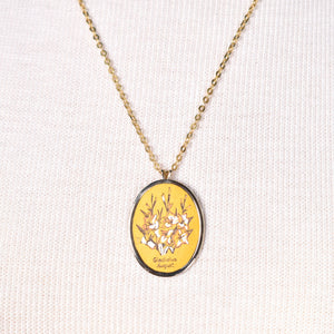 August Gladiolus Necklace Cats Like Us