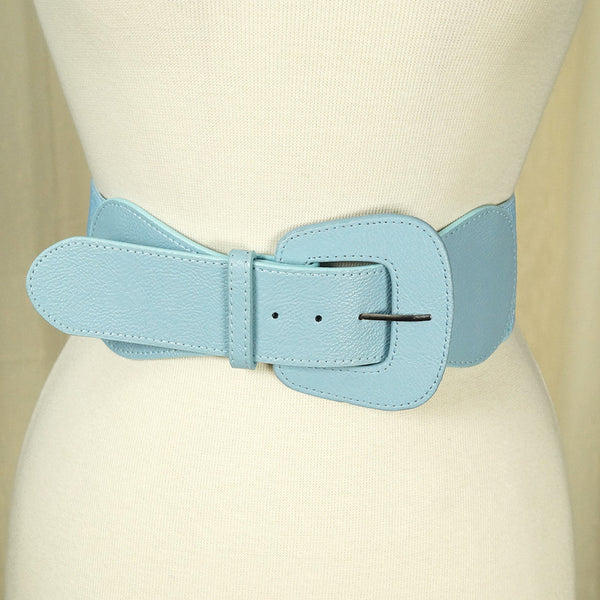 Baby Blue Pinup Cinch Belt Cats Like Us