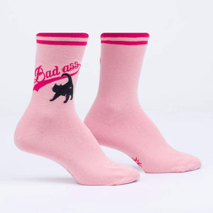 Bad Ass Cat Crew Socks Cats Like Us