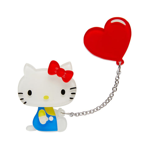 Balloon Heart Kitty Brooch Cats Like Us
