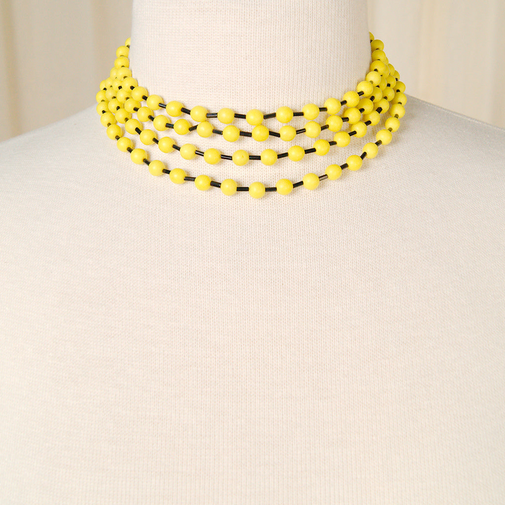 Bee Yellow & Black Necklace Cats Like Us