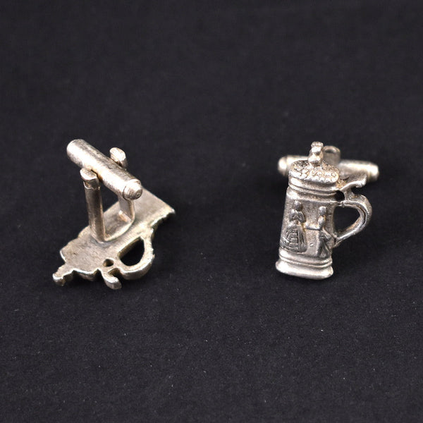 Beer Stein Cuff Links Cats Like Us