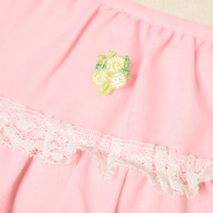 Berkliff Vintage 1960s Pink Lace & Ruffle Gown Cats Like Us