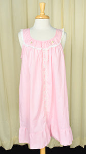 Berkliff Vintage 1960s Pink Lace & Ruffle Gown Cats Like Us