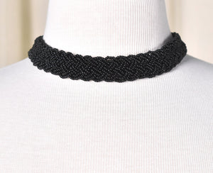 Black Braided Bead Necklace Cats Like Us