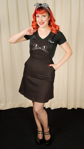 Black Cat Overall Dress Cats Like Us