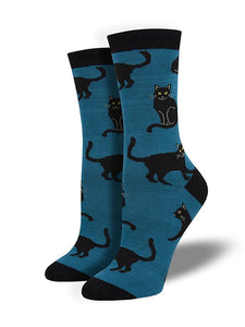 Black Cat Socks-Blue Cats Like Us