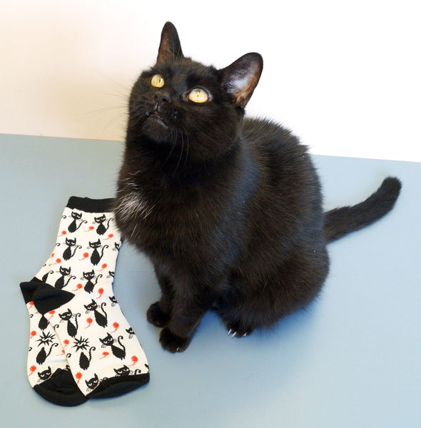 Black Cats Crew Socks Cats Like Us