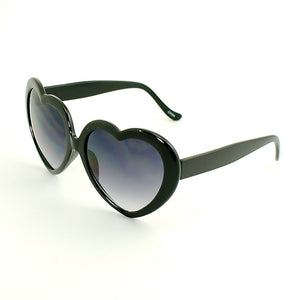 Black Heart Shaped Sunglasses Cats Like Us