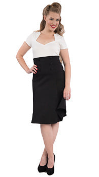 Black Nora Fit & Flare Skirt Cats Like Us