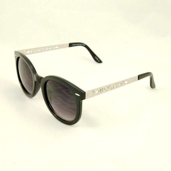 Blk Silver Abstract Sunglasses Cats Like Us