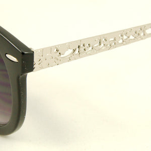 Blk Silver Abstract Sunglasses Cats Like Us
