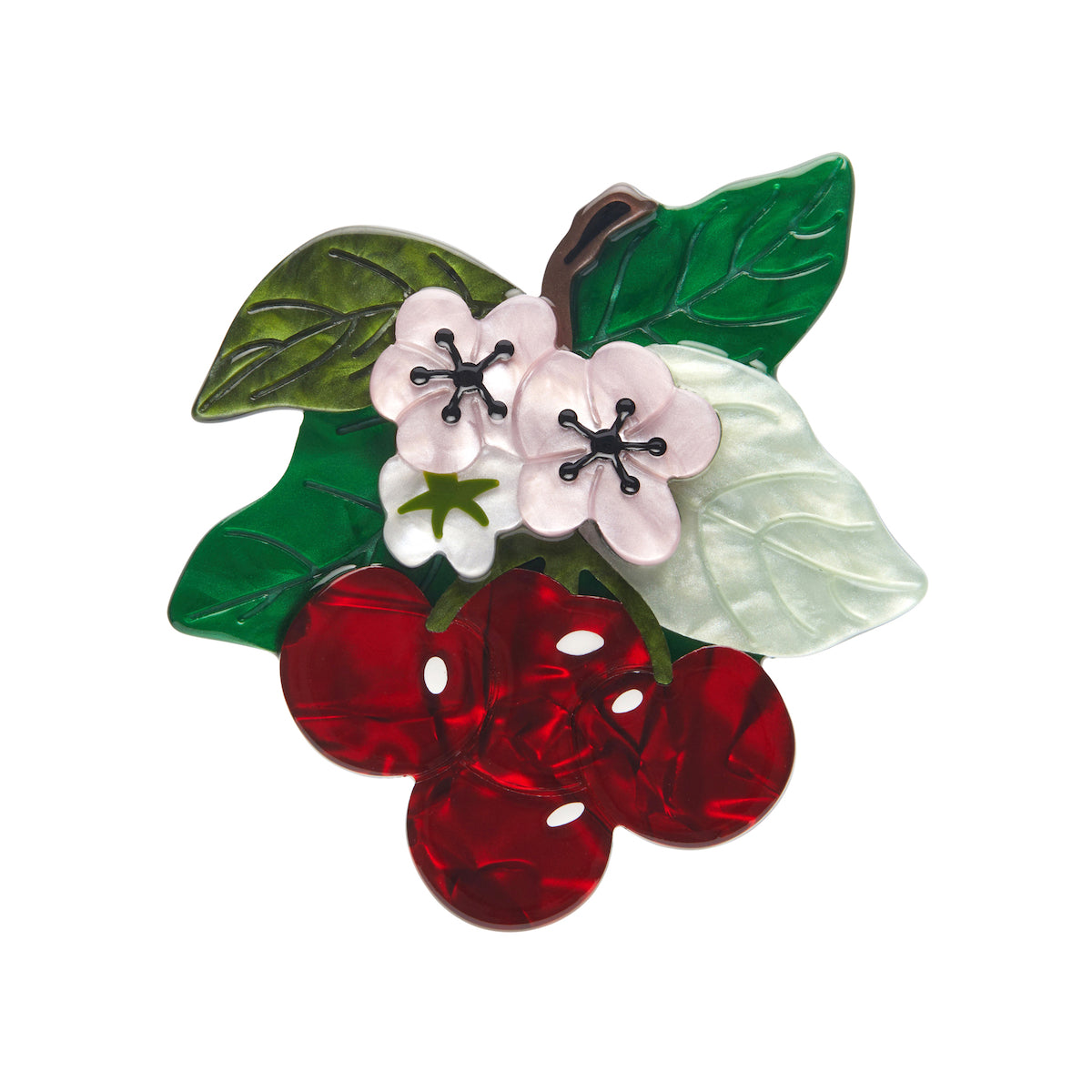 Blossoming Cherries Brooch Cats Like Us