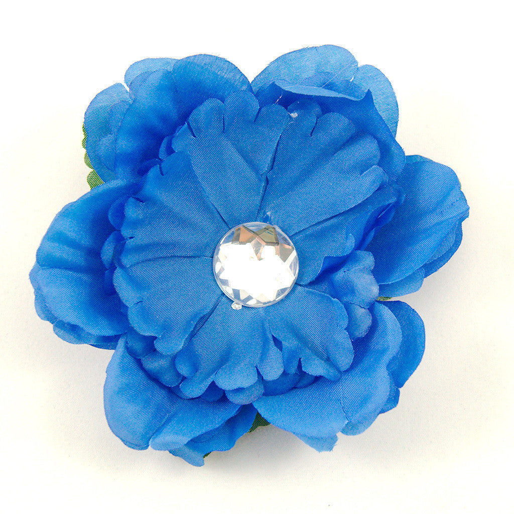 Blue Bling Hair Flower Cats Like Us