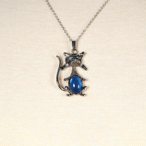 Blue Cool Cat Necklace Cats Like Us