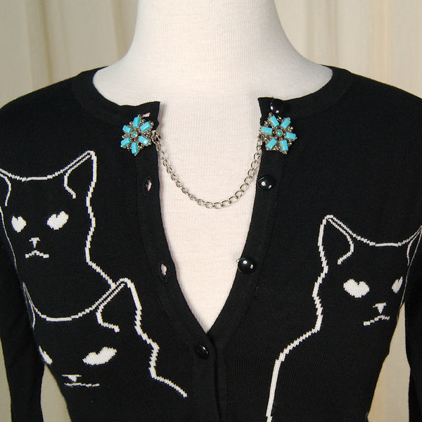 Blue Star Sweater Clips Cats Like Us