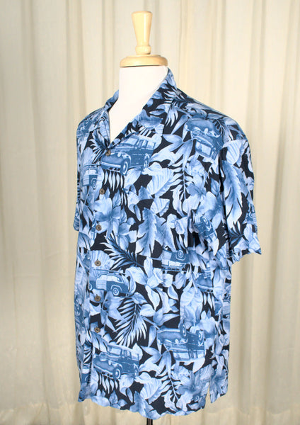 Blue Woody Aloha Shirt Cats Like Us
