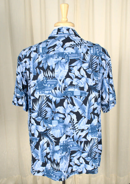 Blue Woody Aloha Shirt Cats Like Us