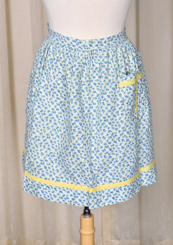 Blue & Yellow Half Apron Cats Like Us