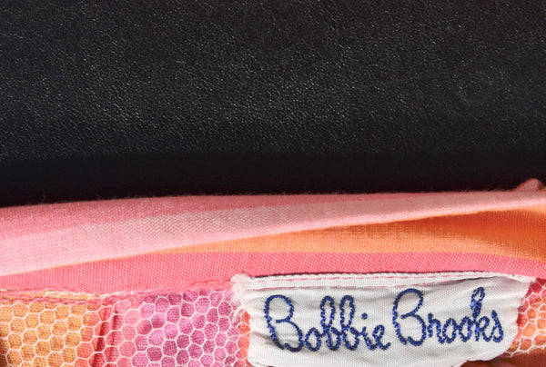 Bobbie Brooks Vintage 1950s Pink Striped Full Skirt Cats Like Us