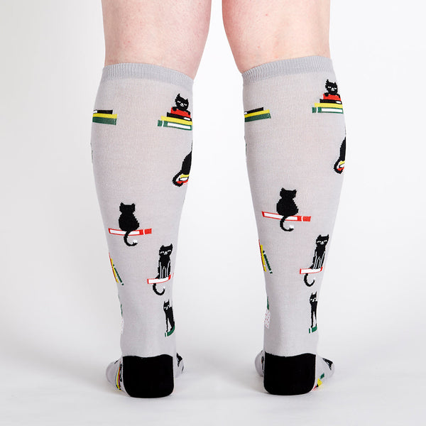 Booked For Meow Knee Socks Cats Like Us