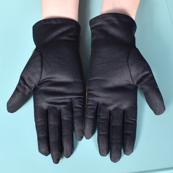 Brown & Black Plaid Vintage Gloves Cats Like Us