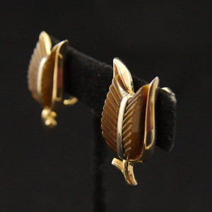 Brown Leaf Earrings Cats Like Us