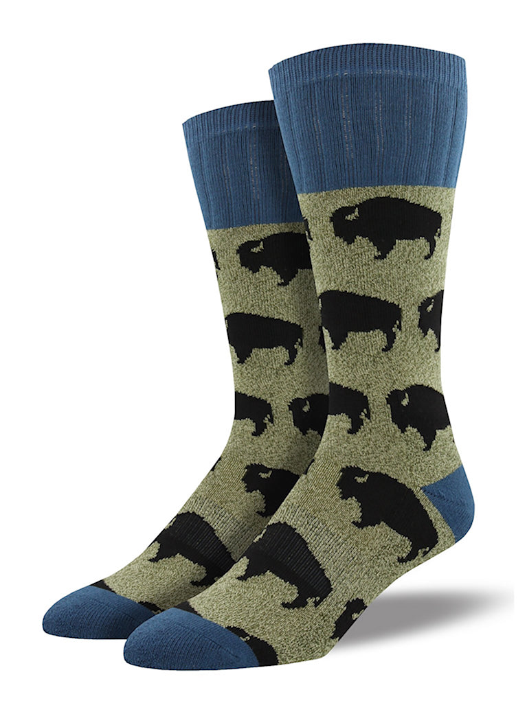 Buffalo Bison Toasty Socks Cats Like Us
